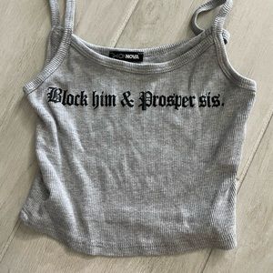 Block him and prosper sis tank top